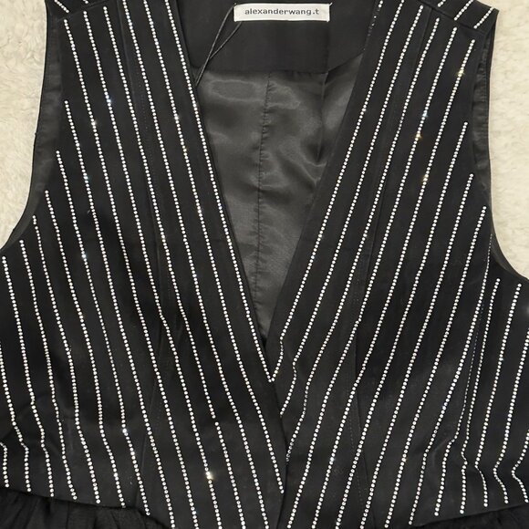 T by Alexander Wang Oreille tulle mini dress SZ M - Picture 2 of 6